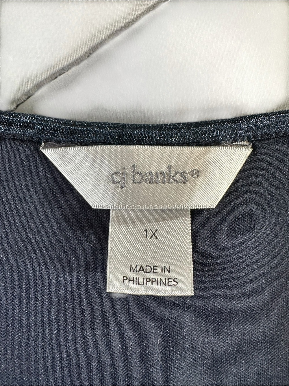 CJ Banks Black Top with Pink Floral Print 1X - Picture 3 of 12